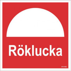 SKYLT RÖKLU REFL ALU 150X150MM