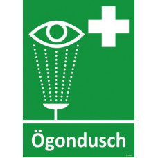 SKYLT ÖGONDUSCH PLA 210X297MM