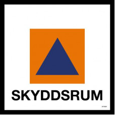 SKYLT SKYDDS REFL AL 250X250MM