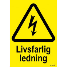 SKYLT LIVSF LEDN PLA 105X148MM