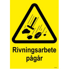 SKYLT RIVNIN PÅG PLA 210X297MM