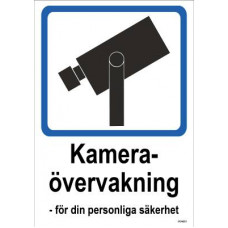 DEKAL KAMERAÖVERVAKN 148X210MM