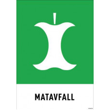 Miljödekal Unigraphics Matavfall