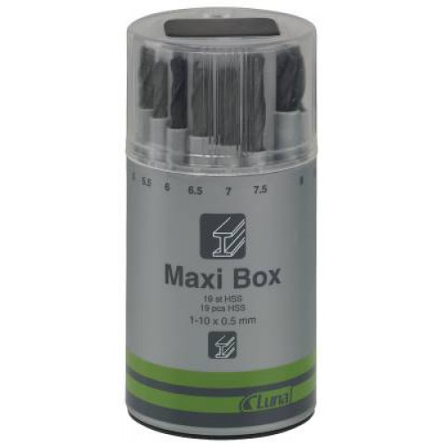 LUNA BORRSATS 1-10MM MAXI-BOX